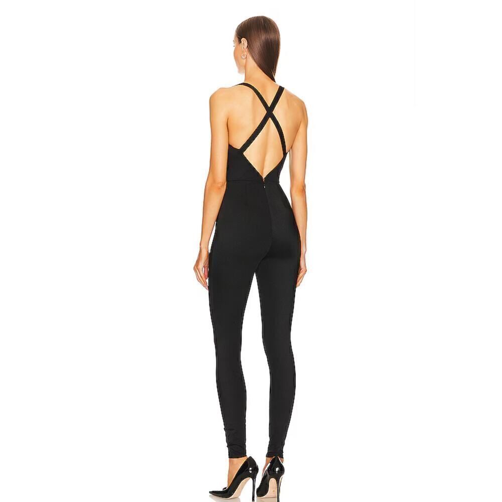 Michael Costello x REVOLVE NWT Garland Jumpsuit in Black Size XS MSRP $248